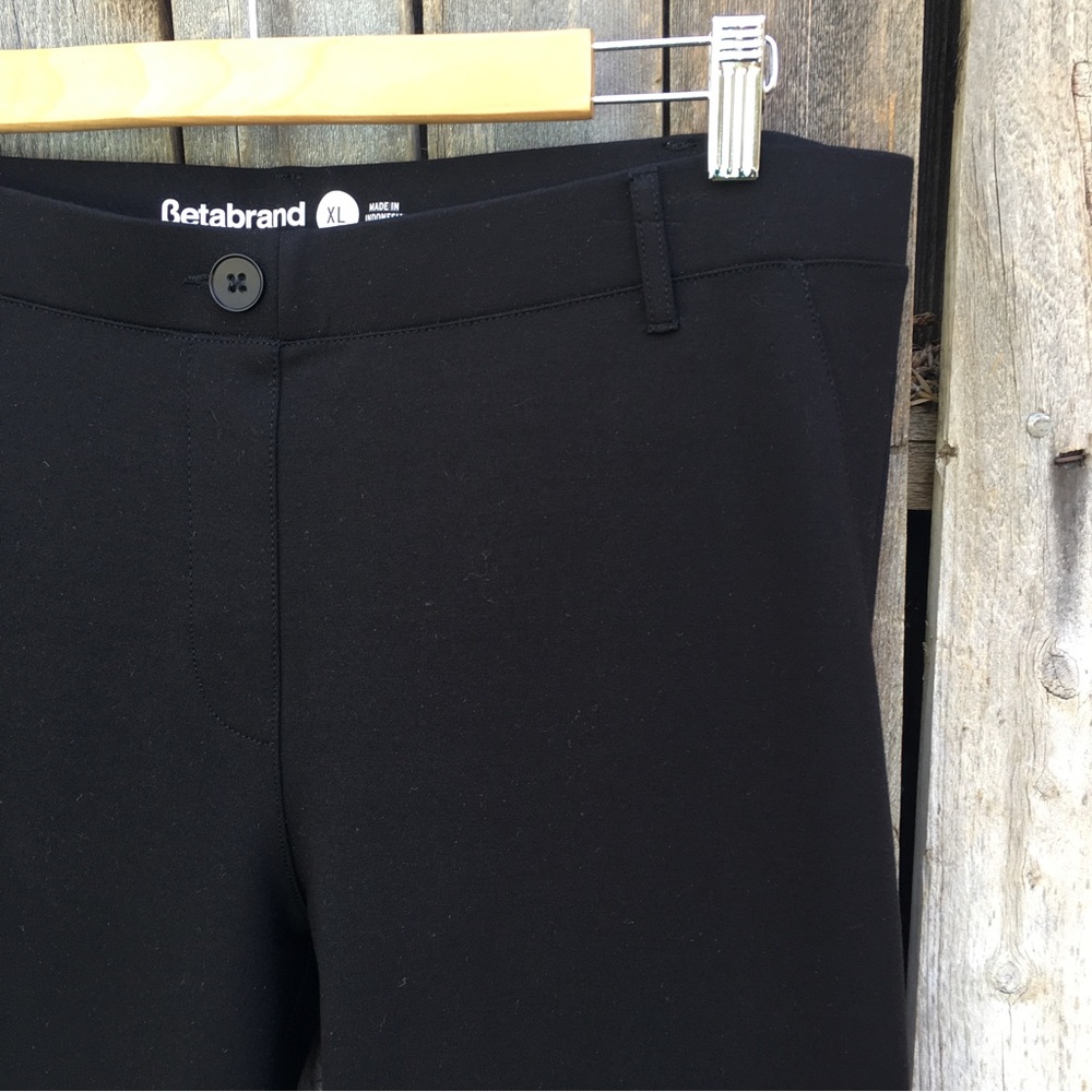 Betabrand Straight Leg Classic Dress Yoga Pant Black XL - Picture 8 of 16